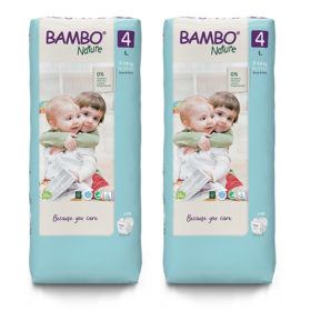 Bambo Nature Eco Friendly Diaper Size 4 (7-14kg) Value pack